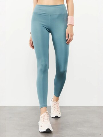 Tommy Life - Slimfit Leggings em azul: frente