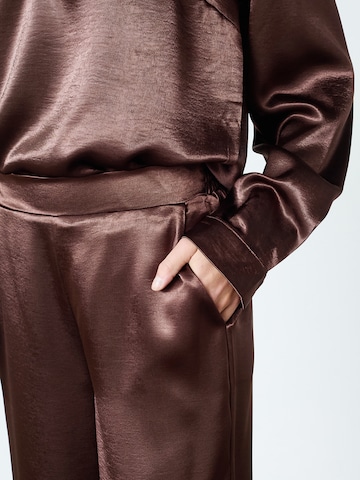 SISTERS POINT Wide leg Broek 'VERINA-PA4' in Bruin