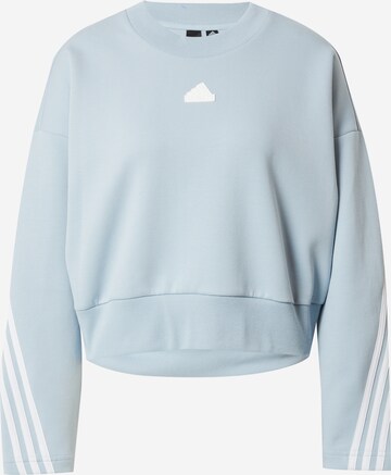 ADIDAS SPORTSWEAR Athletic Sweatshirt 'Future Icons 3-Stripes' in Blue: front