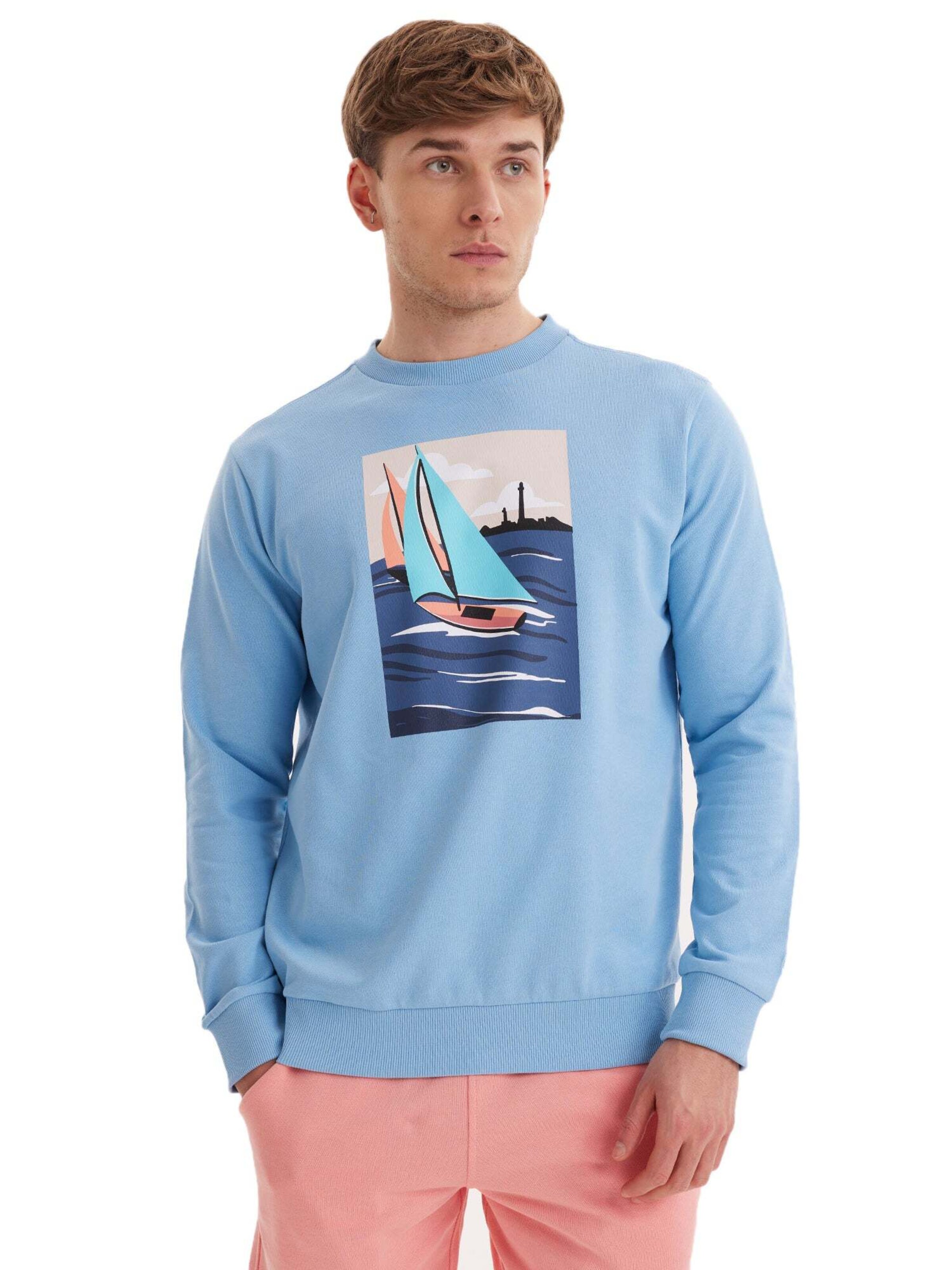 Sweat-shirt 'VIEW SAIL ' WESTMARK LONDON en bleu : devant
