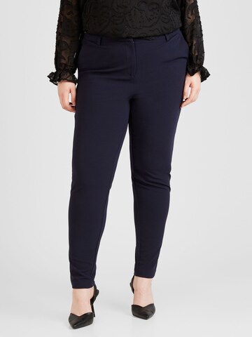 ONLY Carmakoma Regular Trousers 'ROCK' in Blue: front