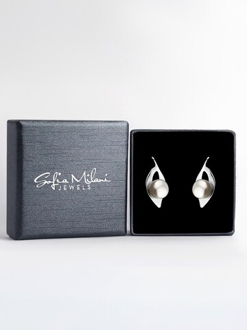 Sofia Milani Earrings 'Pearl' in Silver