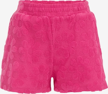 WE Fashion - Regular Calças em rosa: frente