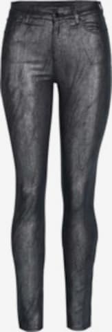 Emporio Armani Skinny Jeans in Silber: Vorderseite