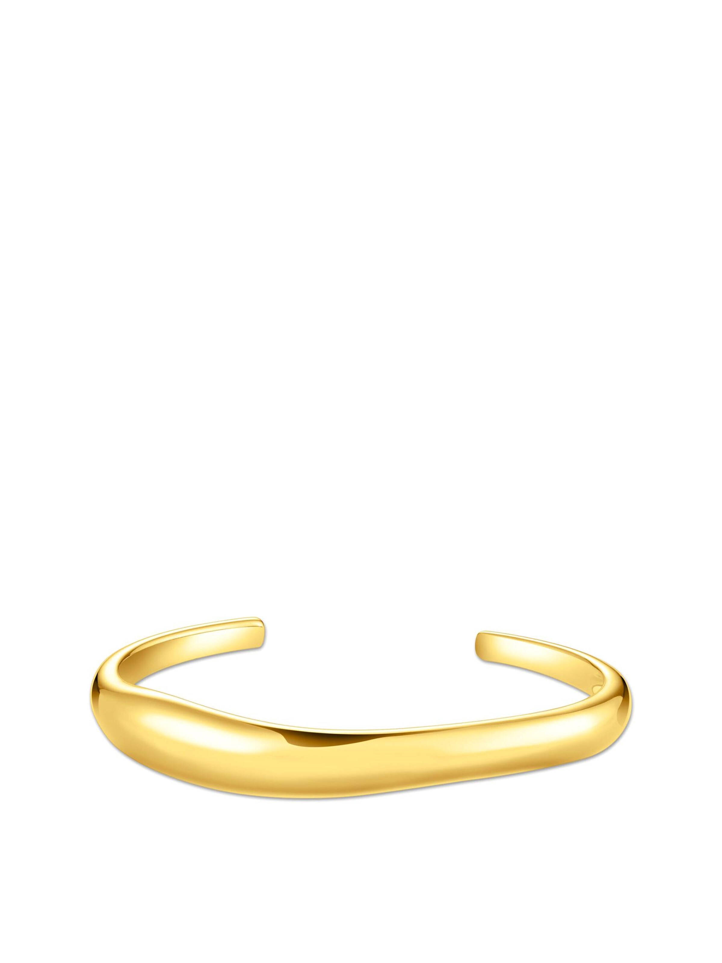 Thomas Sabo Bracelet 'Armspange Organische Form Vergoldet' in Gold: front