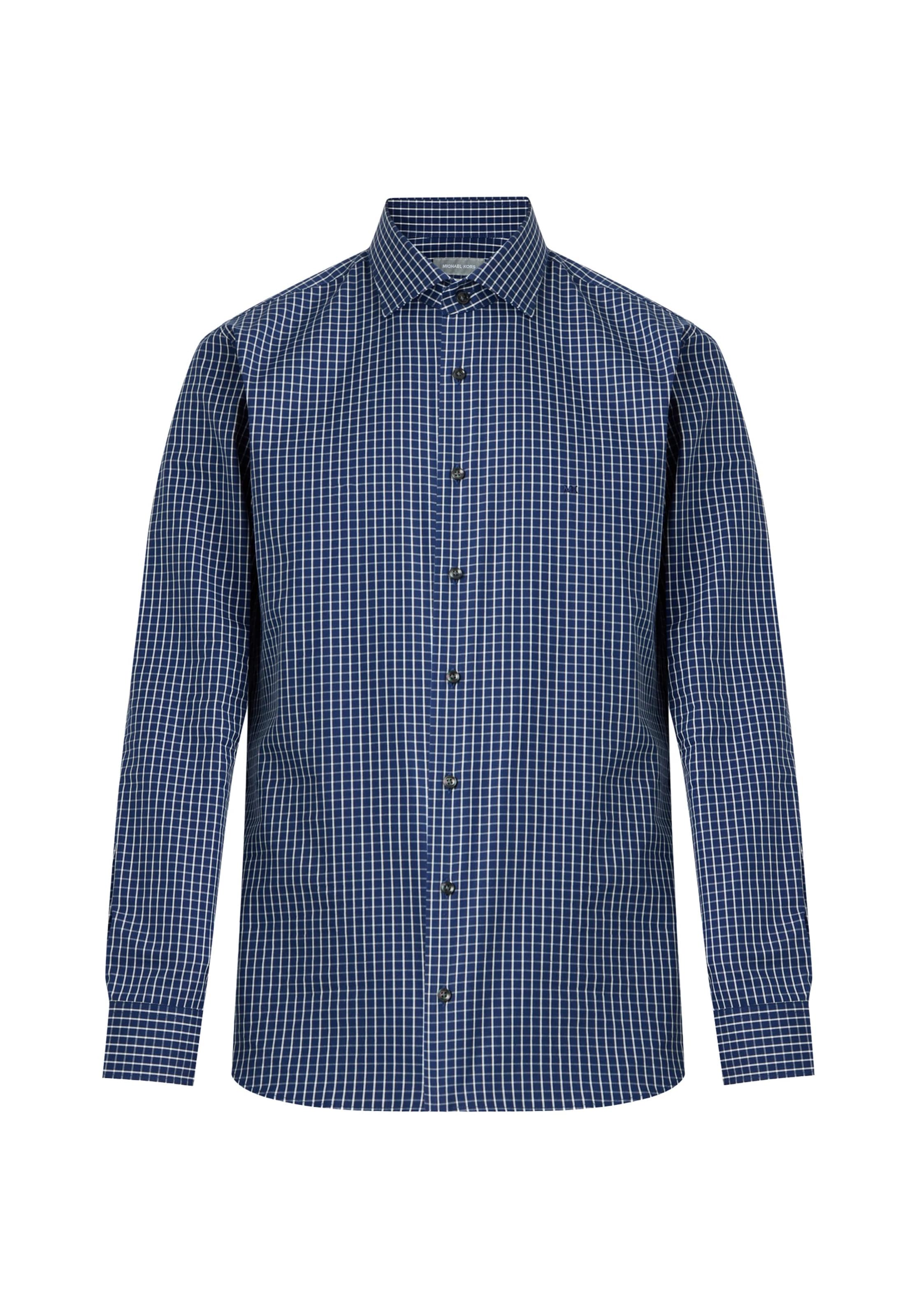 Michael Kors Regular fit Overhemd in Blauw: voorkant