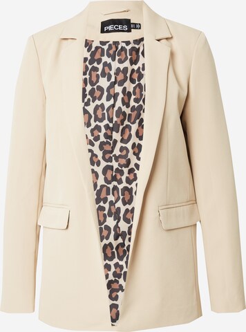 PIECES Blazer 'PCBOZZY' in Beige: predná strana