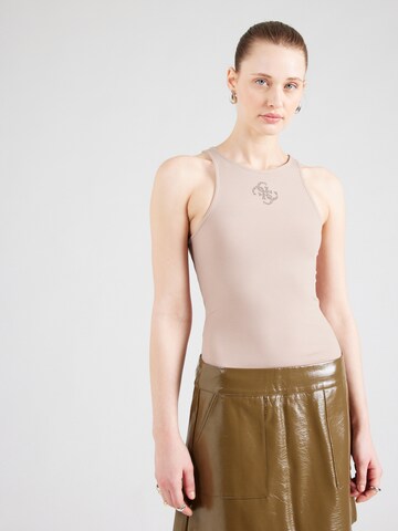 Top 'Guendailina' di GUESS in beige: frontale