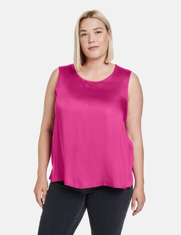 Camicia da donna di SAMOON in rosa: frontale