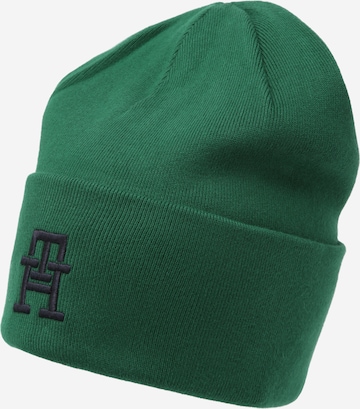 TOMMY HILFIGER Beanie in Green: front