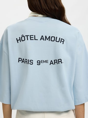 SELECTED Oversized bluse 'SLFLIA' i blå