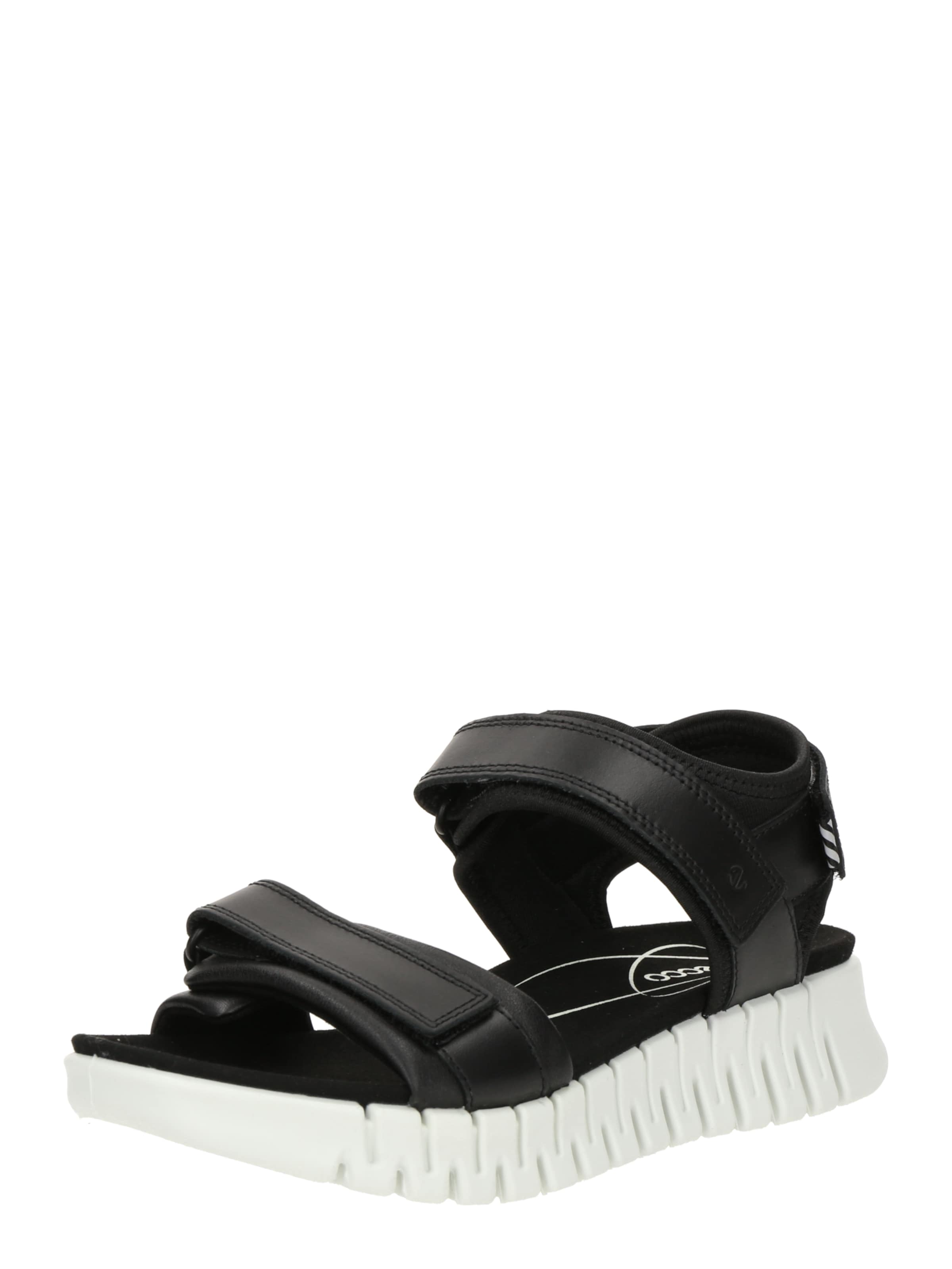 ECCO Sandale 'Gruuv Sol' in Schwarz: Vorderseite