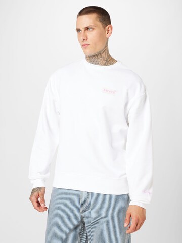LEVI'S ® Sweatshirt 'Relaxd Graphic Crew' i hvit: forside