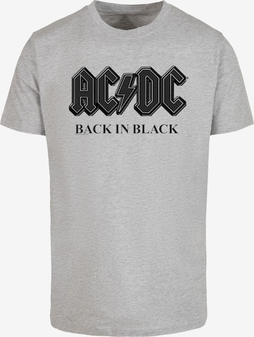 F4NT4STIC T Shirt 'ACDC Back In Black' in Grau: Vorderseite