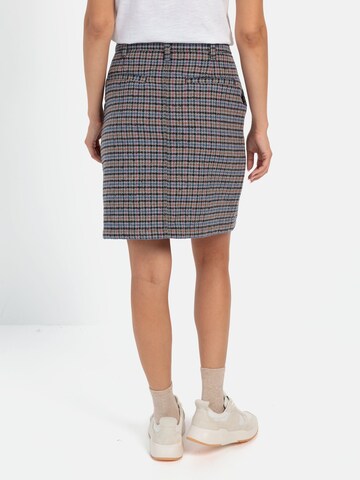 CAMEL ACTIVE Rock mit kariertem Muster in Blau