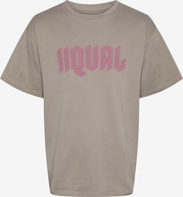 IIQUAL Shirt 'IQROCKA' in Grey: front