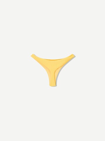 Bershka Долнище на бански тип бикини в жълто