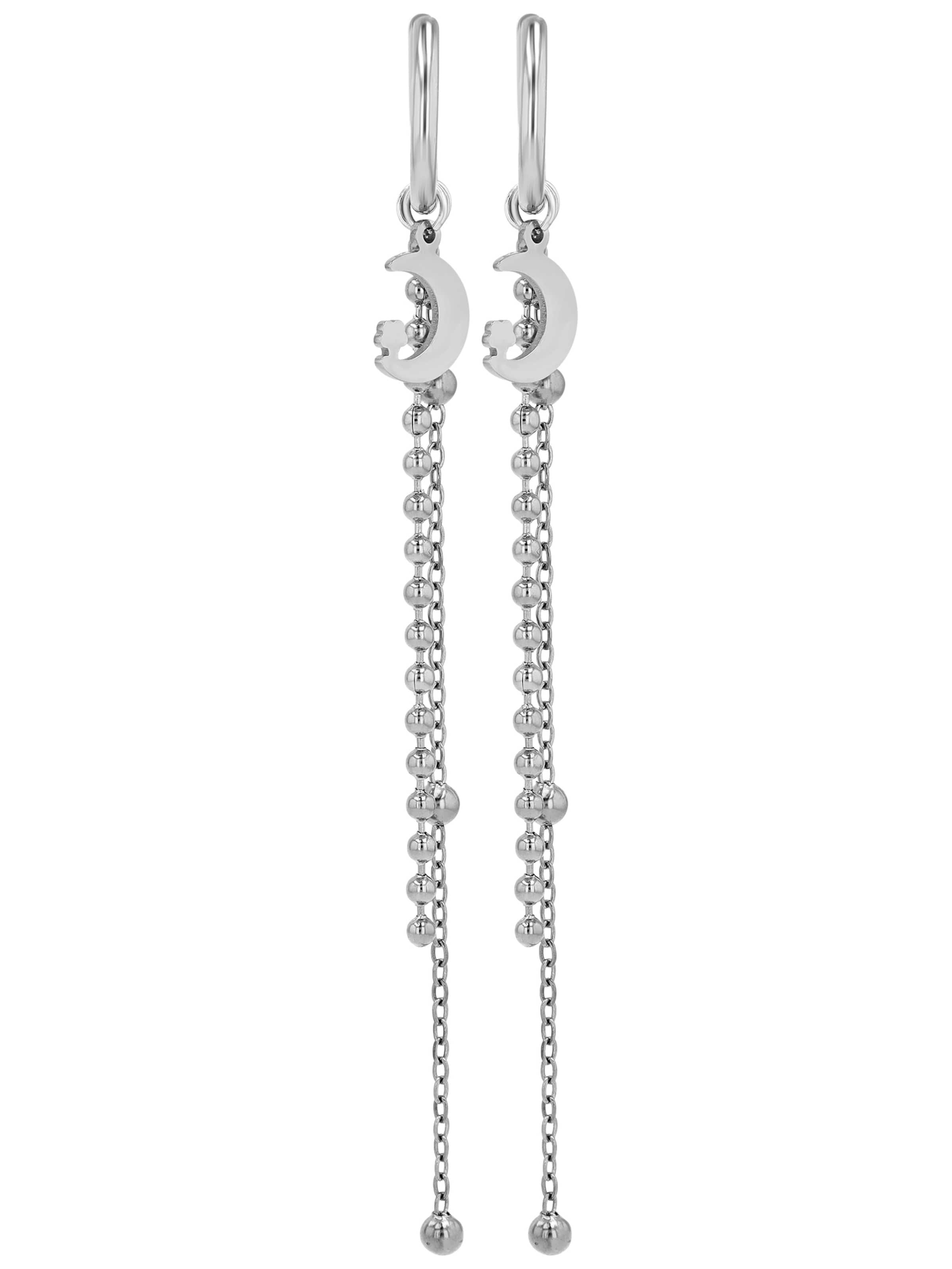 Akzent Earrings 'Lusine, langlebig' in Silver: front
