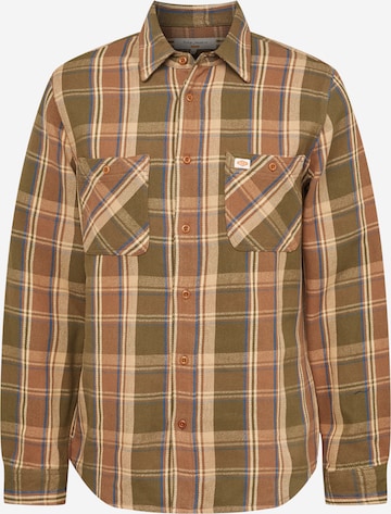 Nudie Jeans Co Comfort fit Button Up Shirt 'Sven' in Brown: front