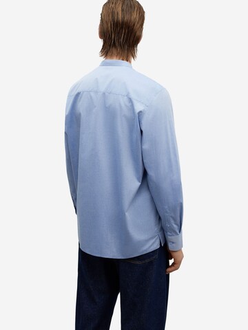 Adolfo Dominguez Comfort fit Button Up Shirt in Blue