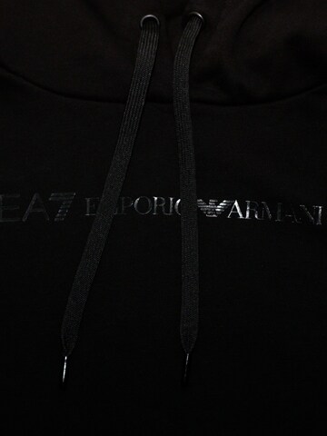 EA7 Emporio Armani Sweatshirt 'Shiny' in Zwart
