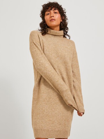 JJXX Gebreide jurk 'ARIELLA' in Beige: voorkant