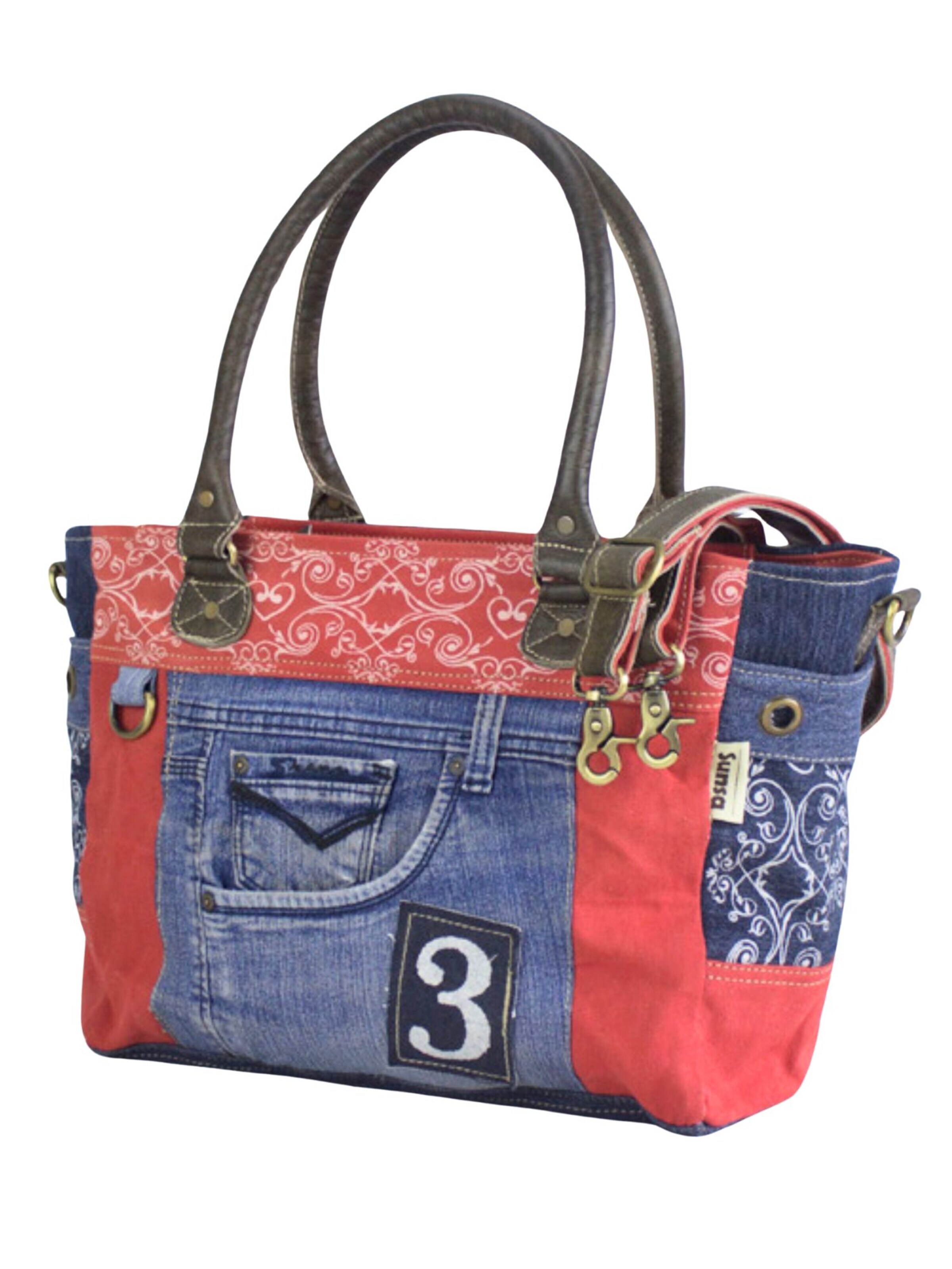 Sunsa Handbag 'Sunsa' in Red