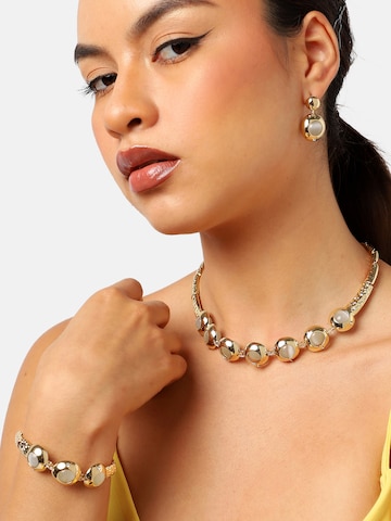 SOHI Sieraden set 'Satyendra' in Goud: voorkant