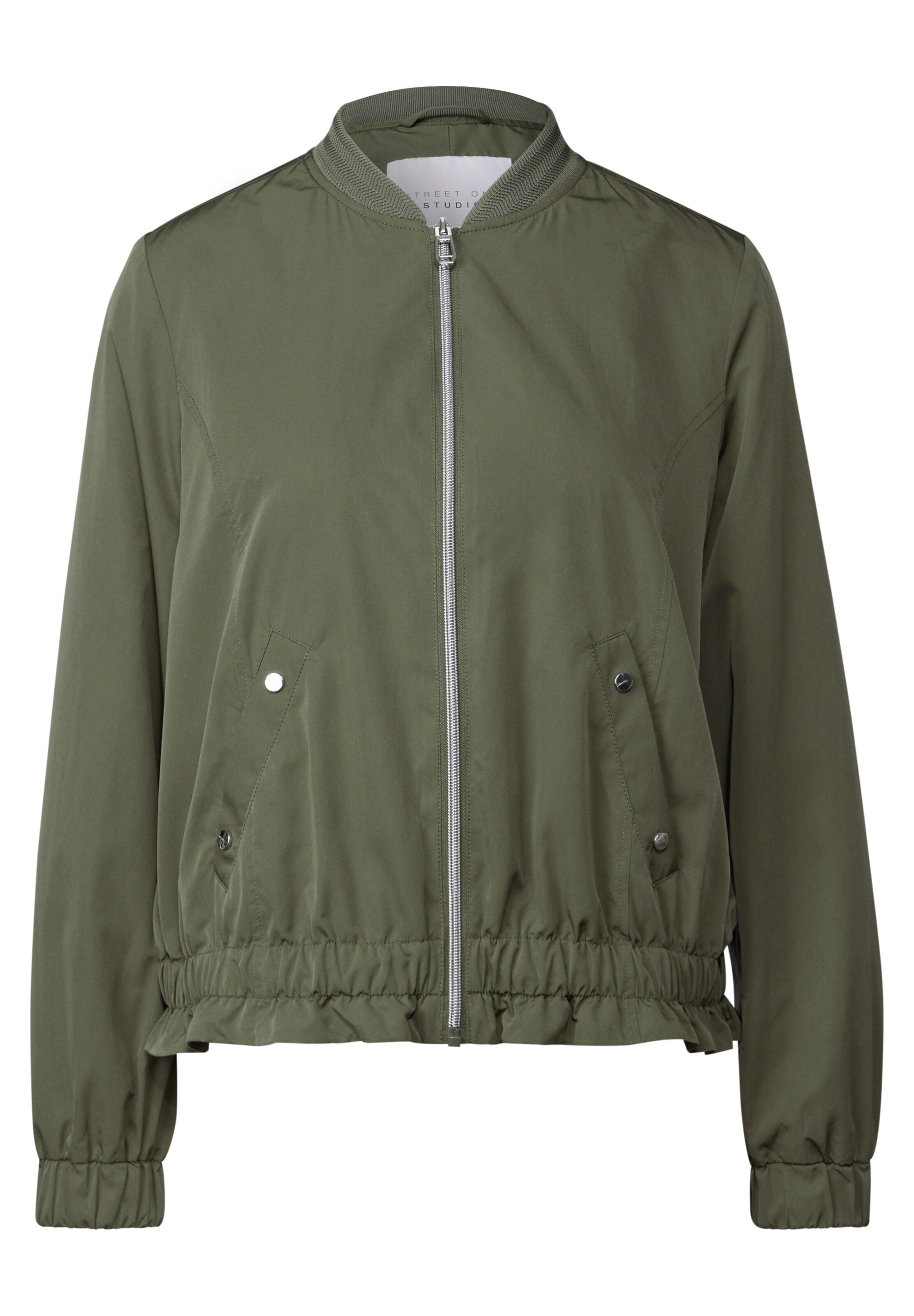 Street One Studio Between-Season Jacket in Green: front