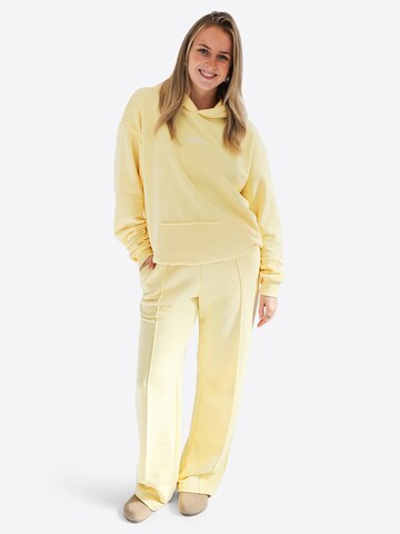 TATES Oversized Sweater 'Kuscheliger Light Hoodie' in Yellow