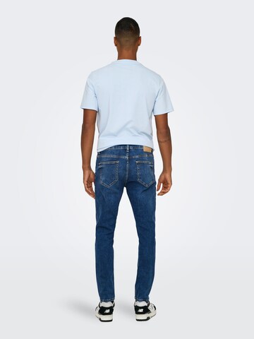 Coupe slim Jean 'ONSROPE' Only & Sons en bleu