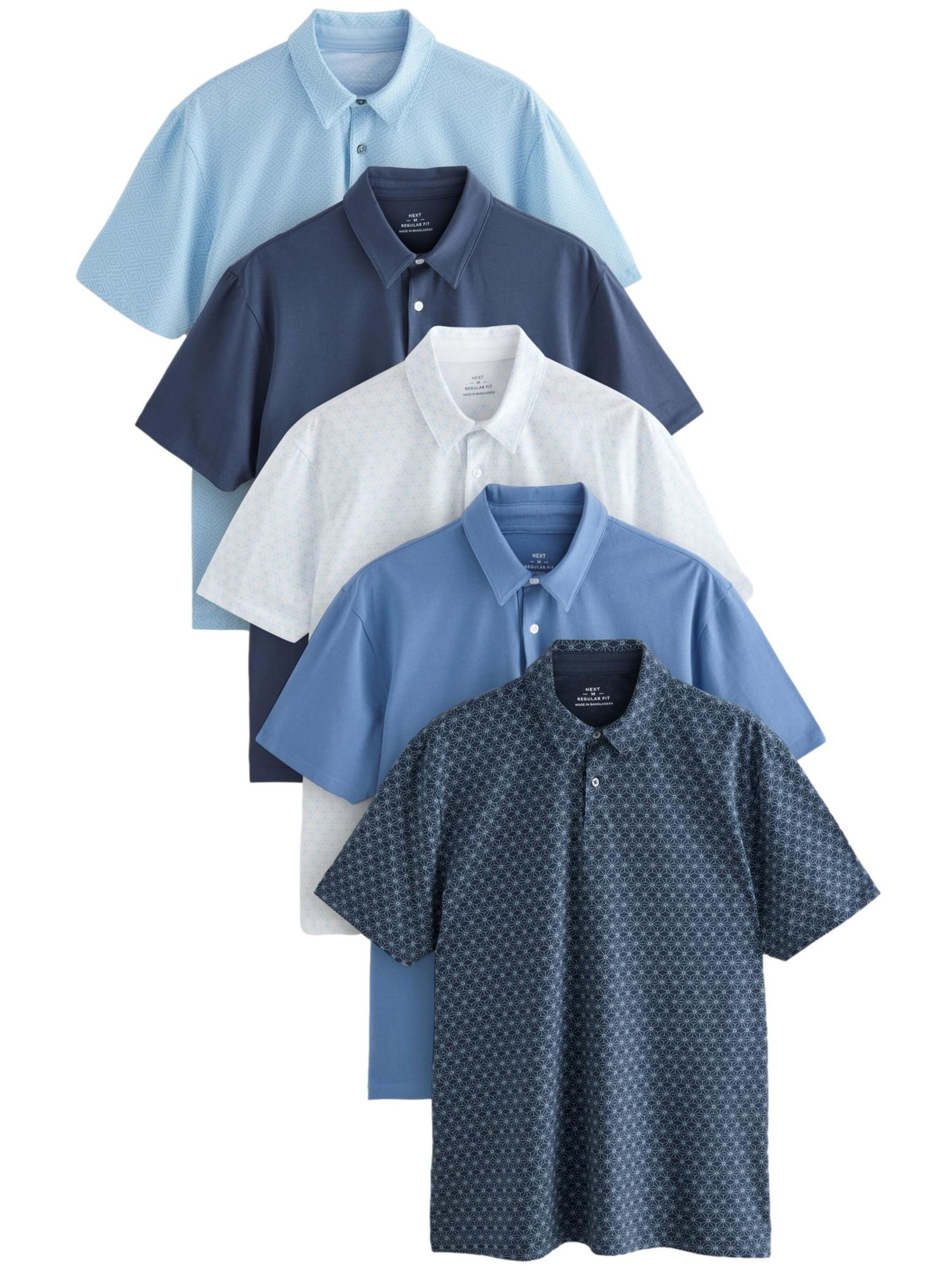 Tricou de la Next pe albastru: față