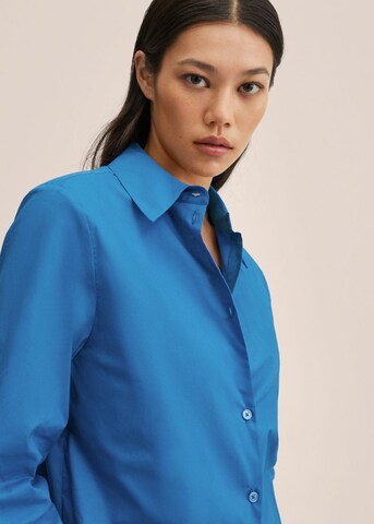 MANGO Blouse 'Limpia' in Blue
