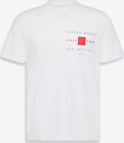 Marškinėliai iš Calvin Klein, spalva – šviesiai mėlyna / raudona / balta, Prekių apžvalga