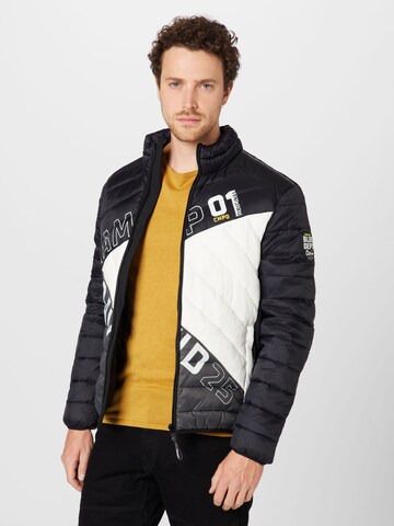 CAMP DAVID Winter Jacket in Black: front