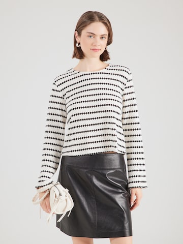 ONLY Svetr 'ONLEVA' – bílá: přední strana