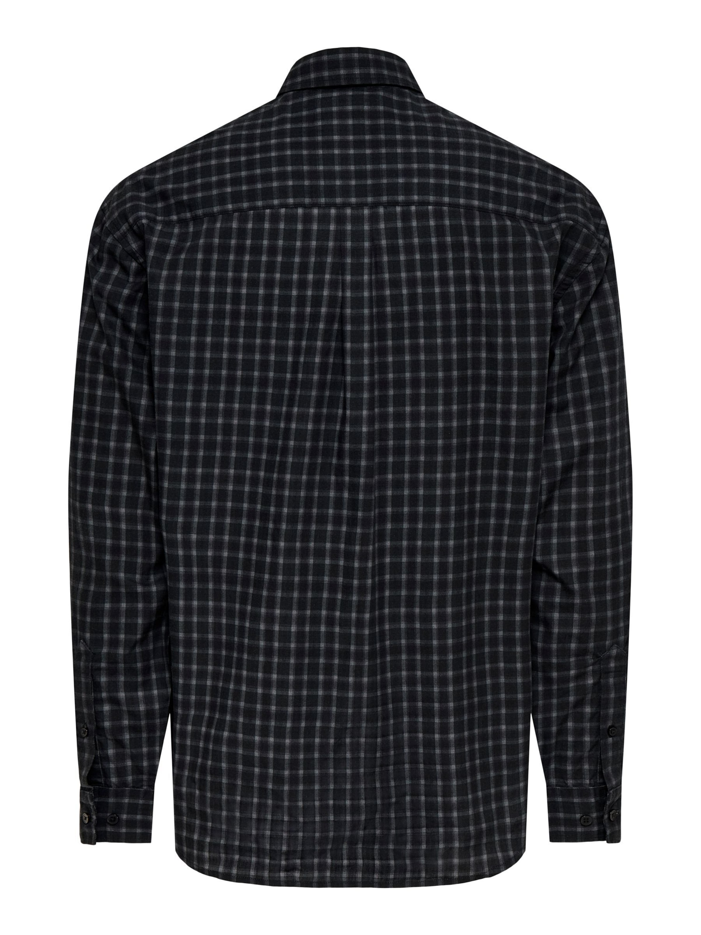 Coupe regular Chemise business 'Bali' Only & Sons en gris