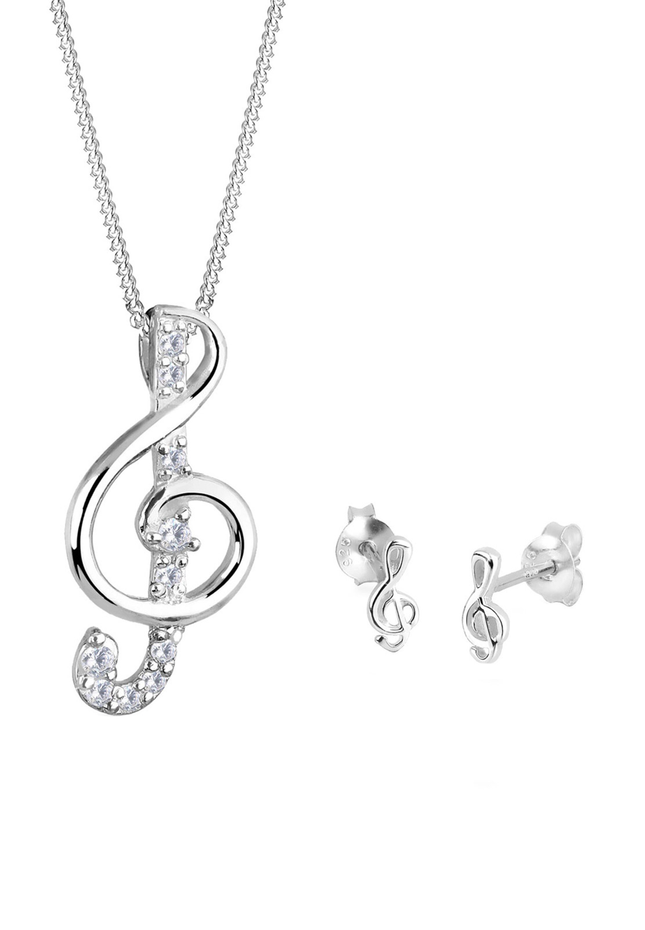 ELLI Sieraden set in Zilver: voorkant