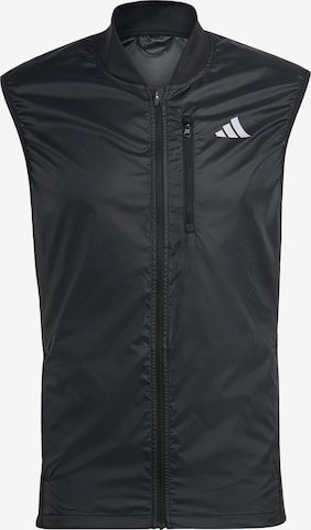 melns ADIDAS PERFORMANCE Sporta veste 'Own The Run ': no priekšpuses