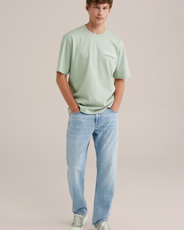 WE Fashion Тениска в зелено