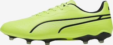 Scarpa da calcio 'King Match' di PUMA in verde: frontale