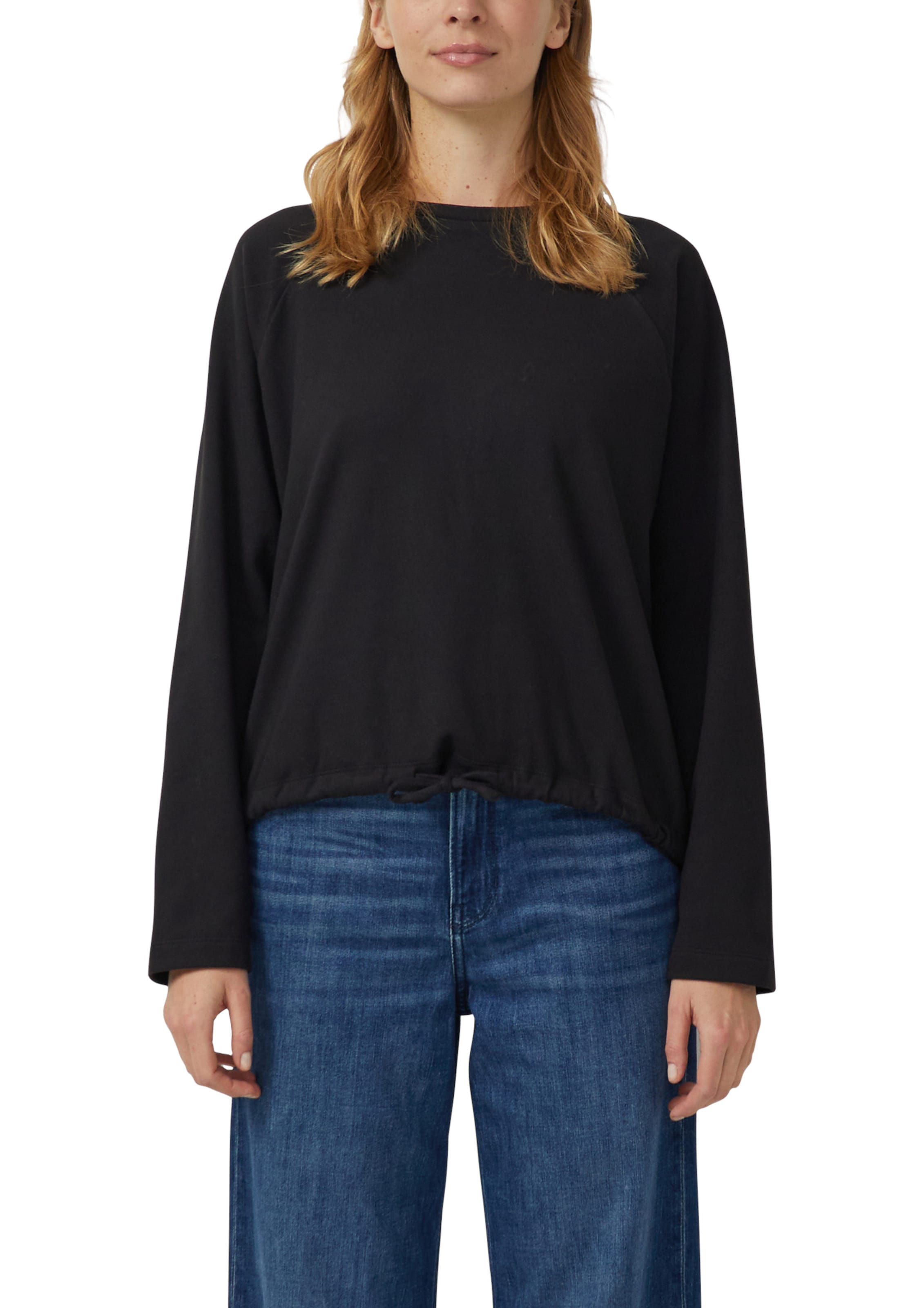 s.Oliver Sweatshirt in Schwarz: Vorderseite