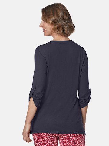 Goldner Shirt in Blau