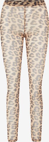 PIECES Skinny Leggings 'Alva' in Beige: predná strana