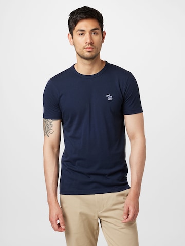 T-Shirt Abercrombie & Fitch en bleu : devant