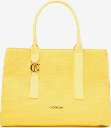 Borsa a sacco di CAFè NOIR in giallo: frontale