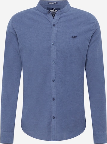 HOLLISTER Regular fit Button Up Shirt in Blue: front