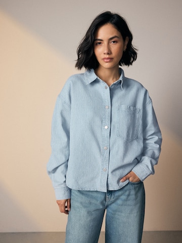 Chemisier Next en bleu : devant