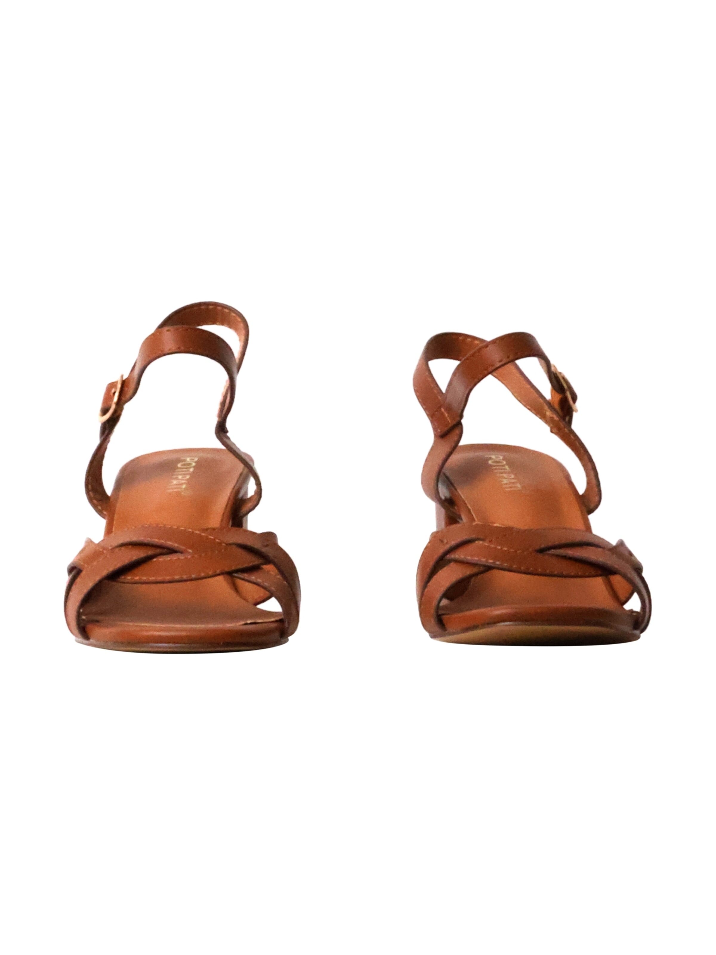 Sandalo 'Supermodische Sandalen mit Absatz' di POTI PATI in marrone