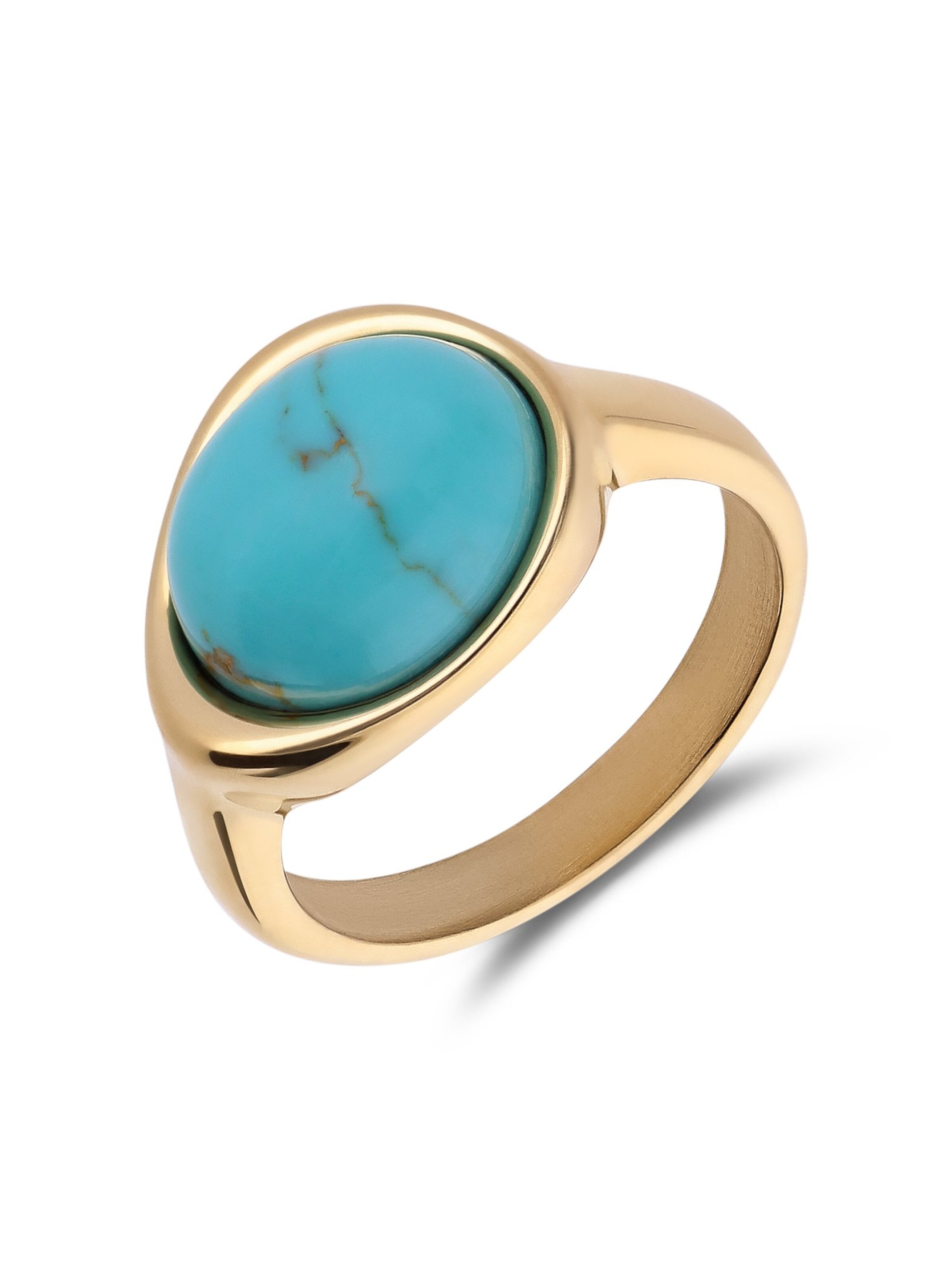 Lucardi Ring in Gold: Vorderseite